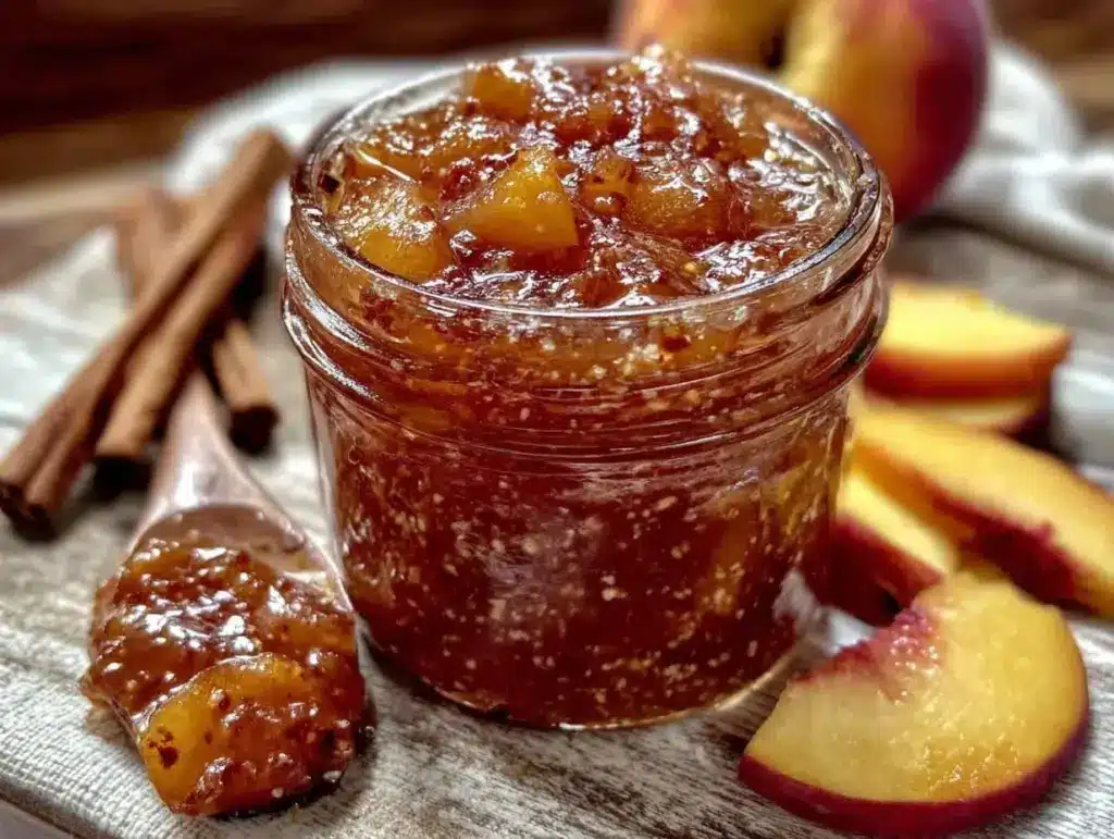 bourbon peach jam - featured image