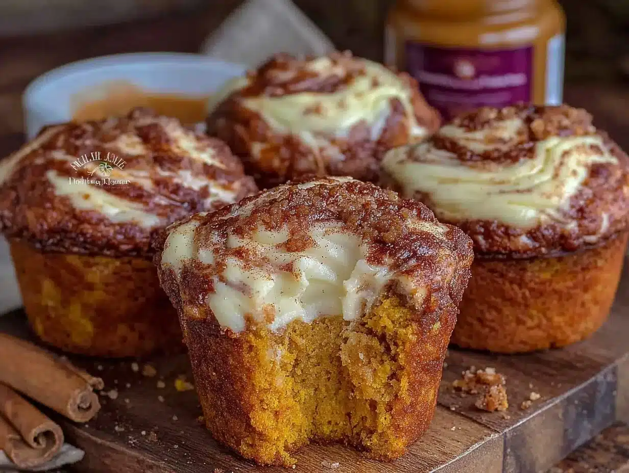 brown butter pumpkin cream cheese muffins preparation steps