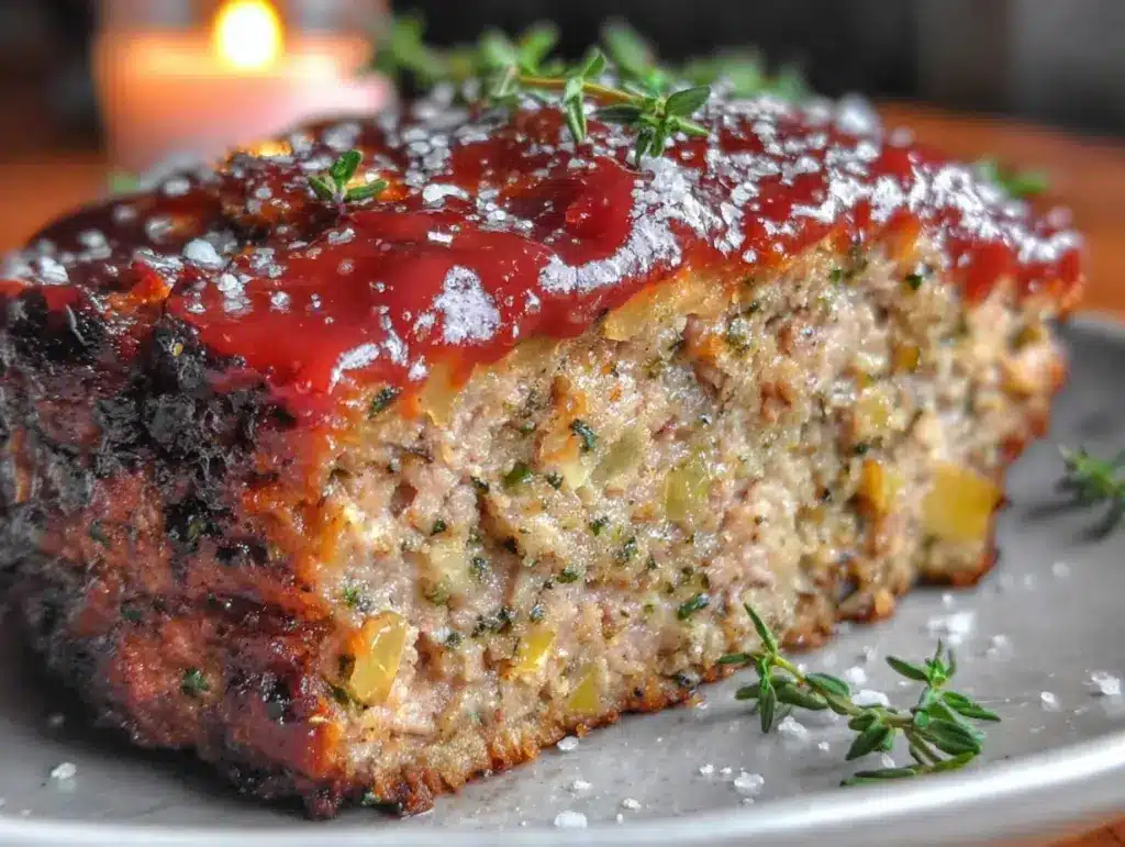 brown sugar glazed meatloaf - featured image