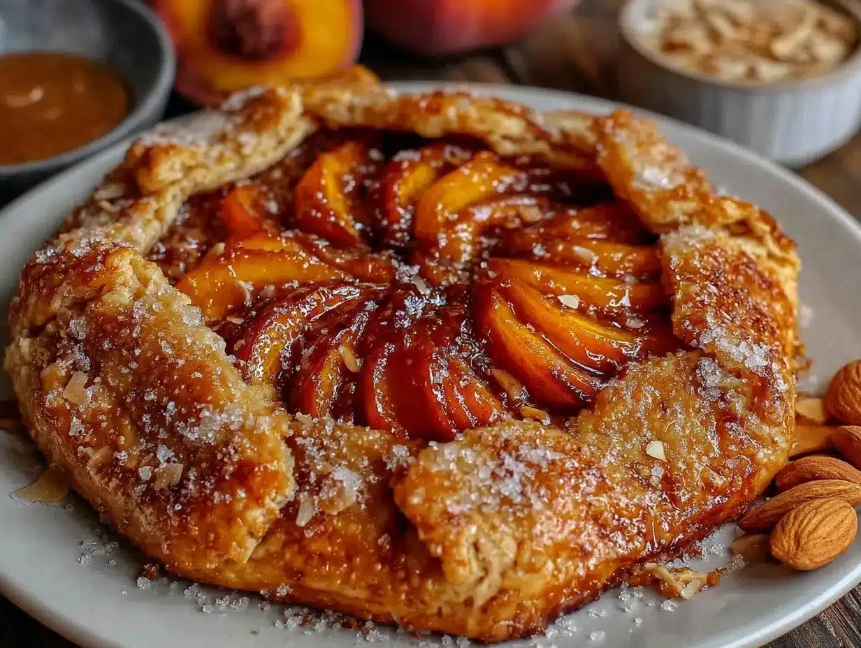brown sugar peach galette preparation steps