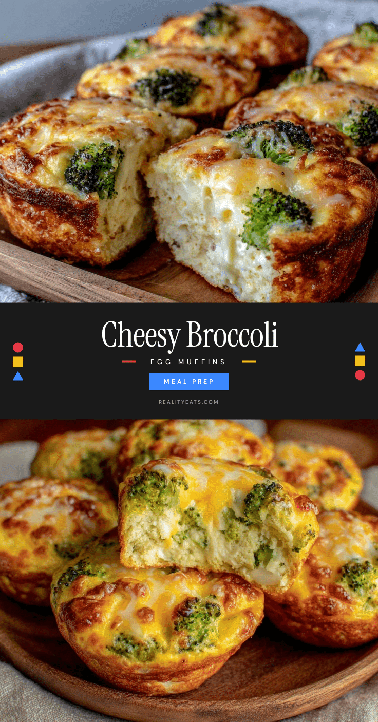cheesy broccoli egg muffins recipe