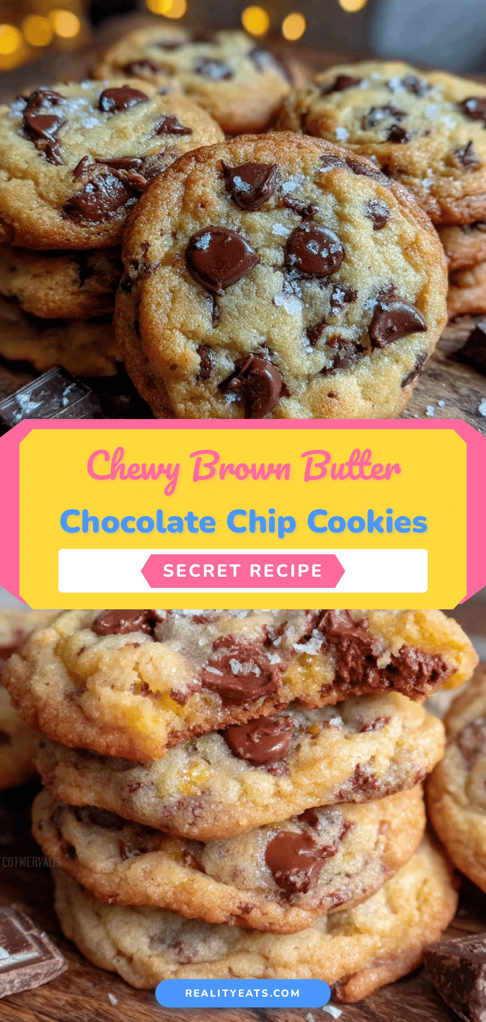 chewy brown butter chocolate chip cookies recipe