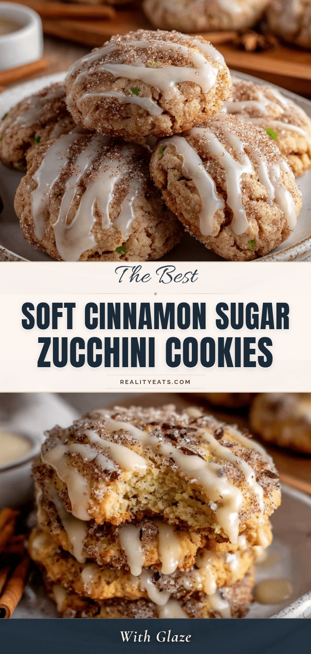 cinnamon sugar zucchini cookies recipe