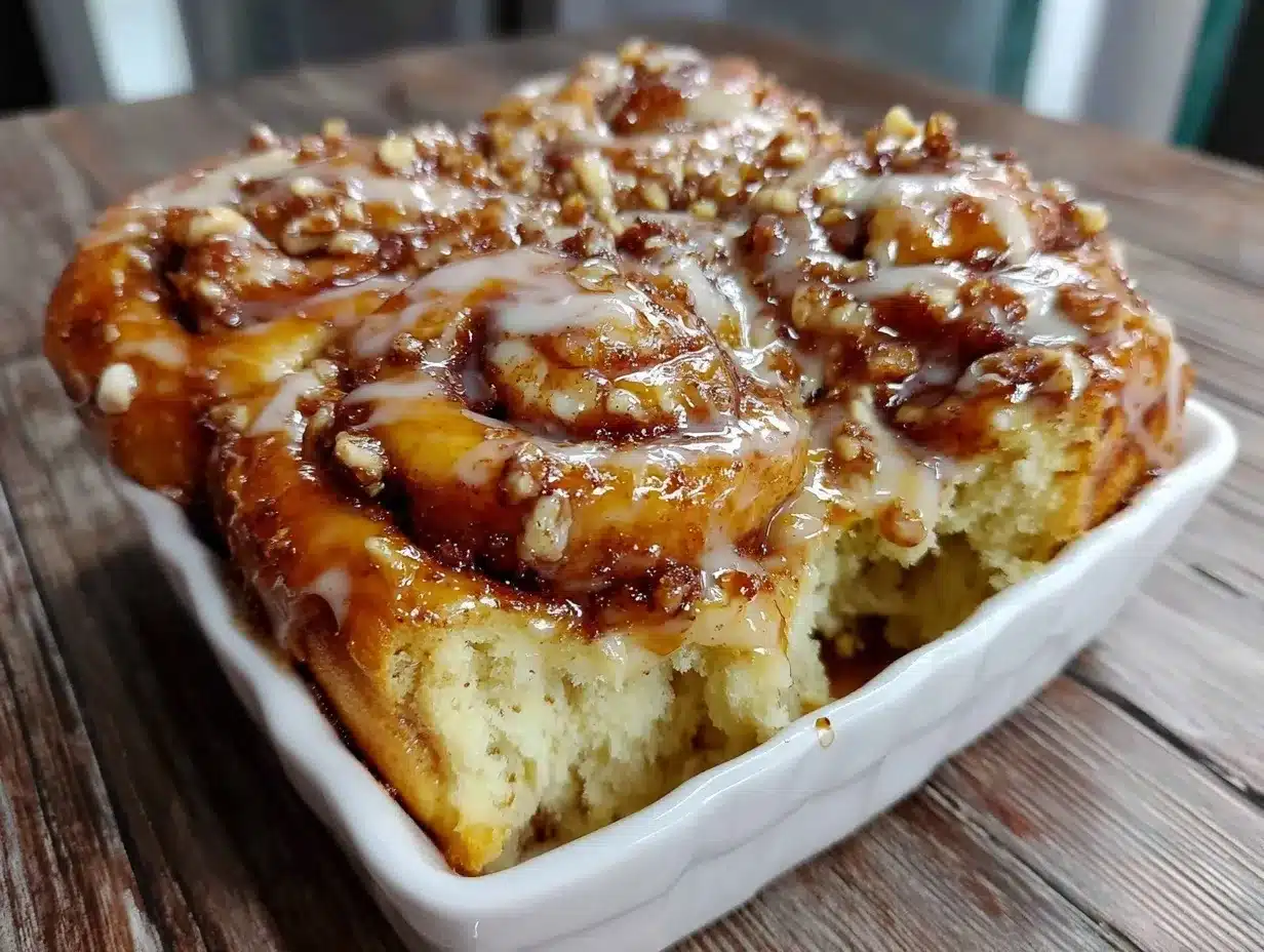 cozy cinnamon roll tailgate casserole preparation steps