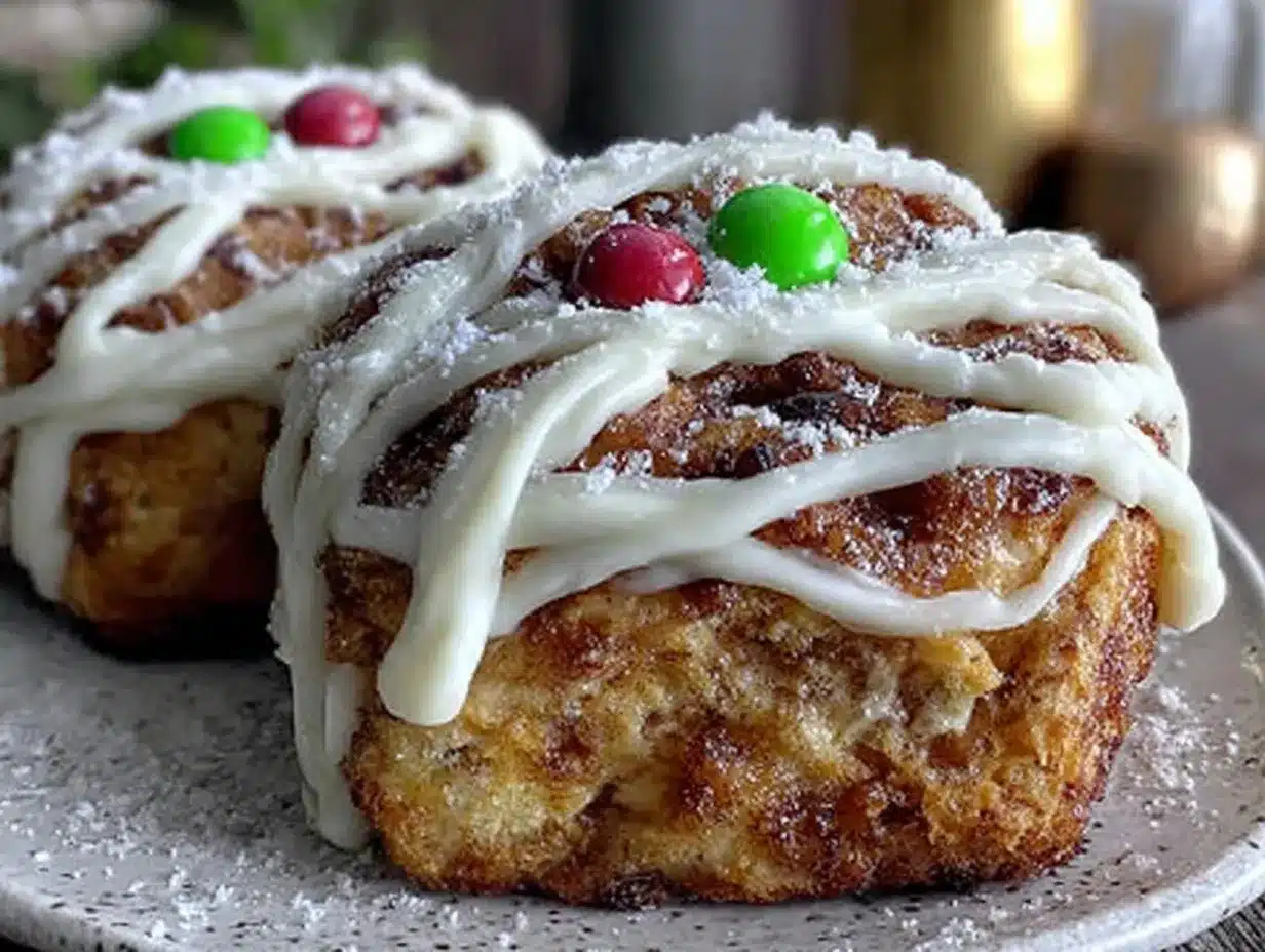 Cozy Mummy Cinnamon Rolls preparation steps