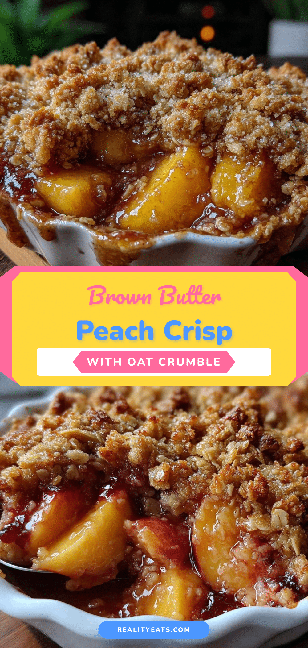 cozy peach crisp recipe