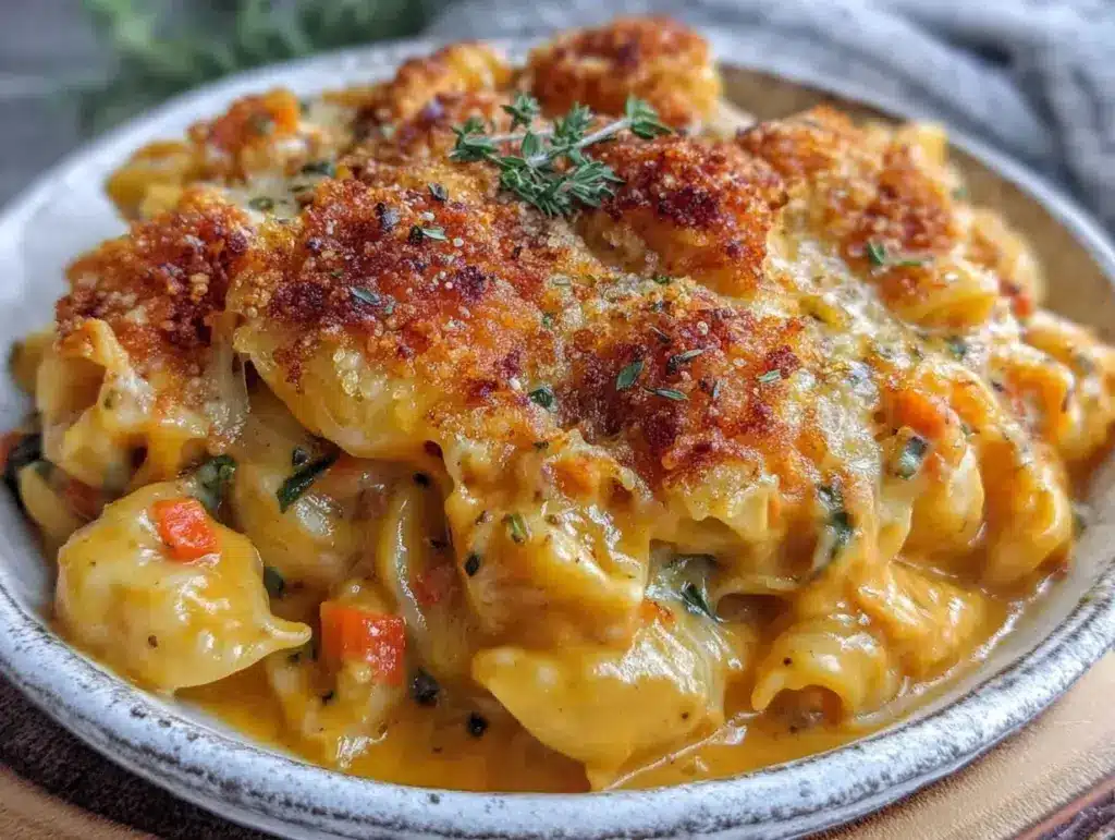 creamy butternut squash mac and cheese - featured image