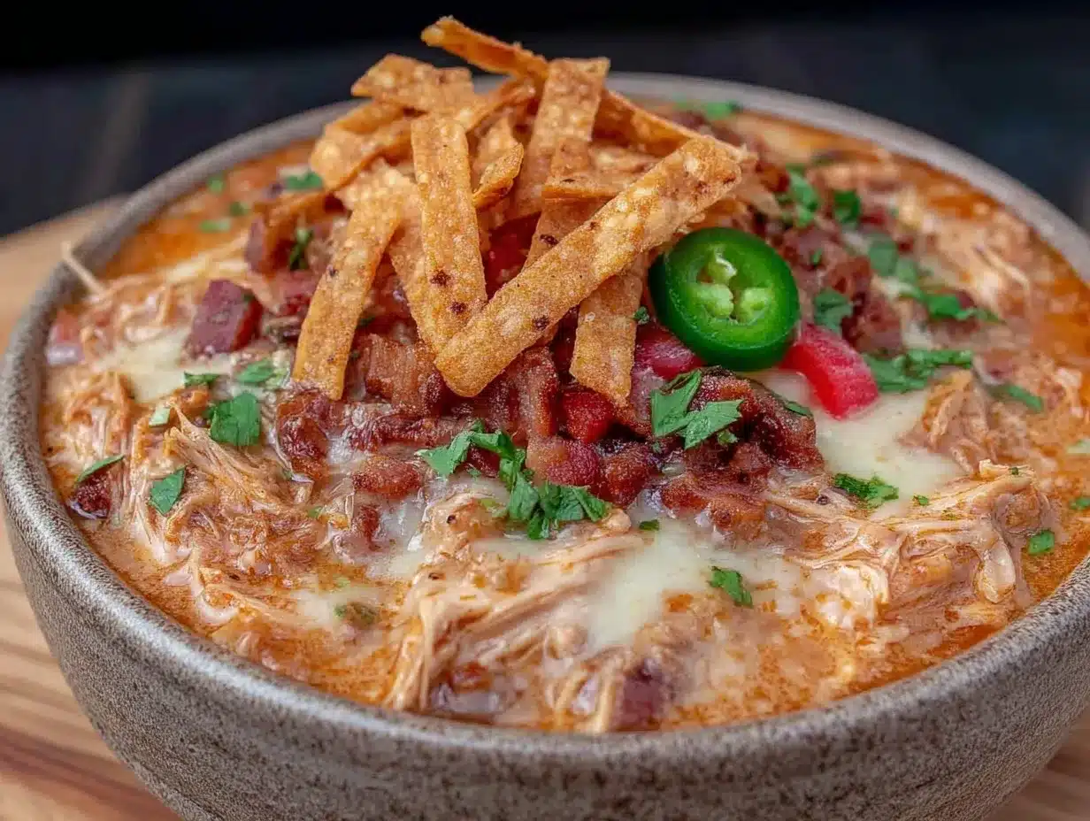 creamy crockpot chicken enchilada soup preparation steps