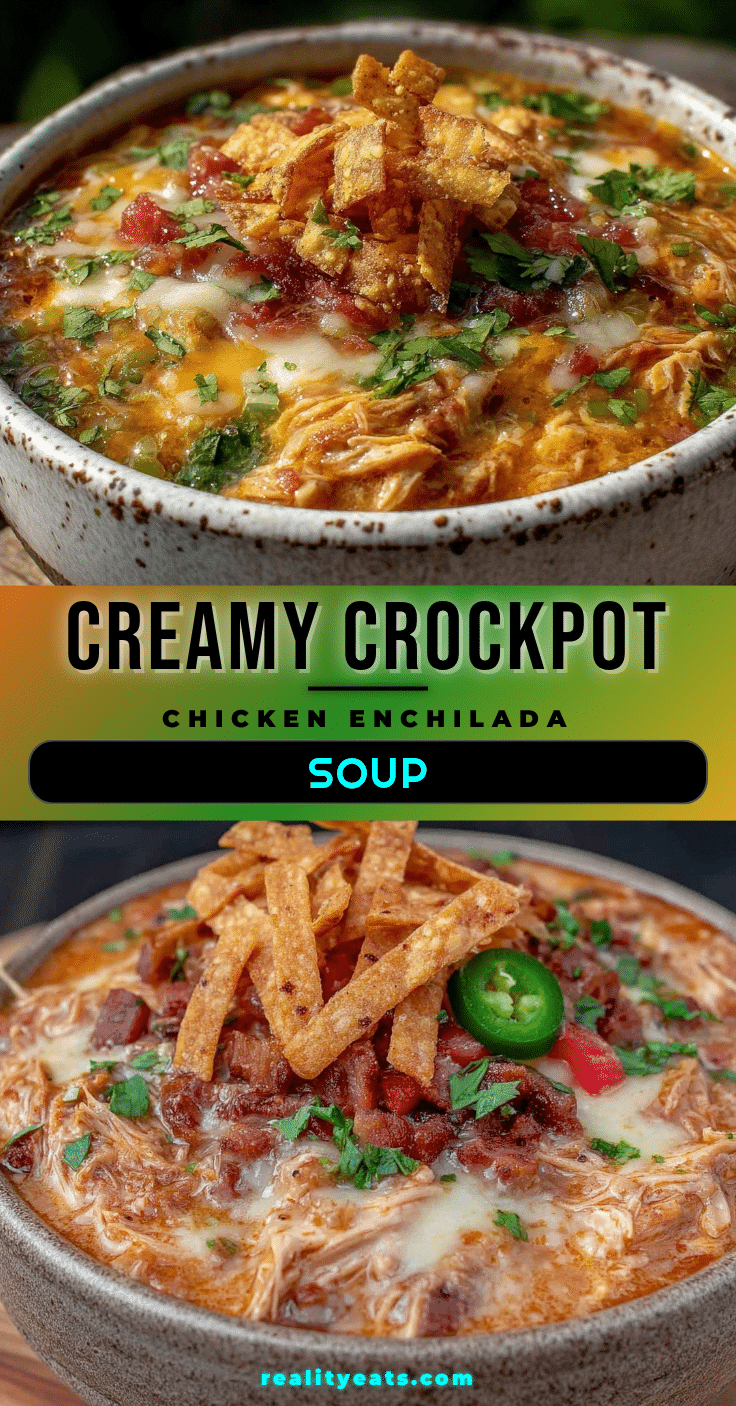 creamy crockpot chicken enchilada soup recipe