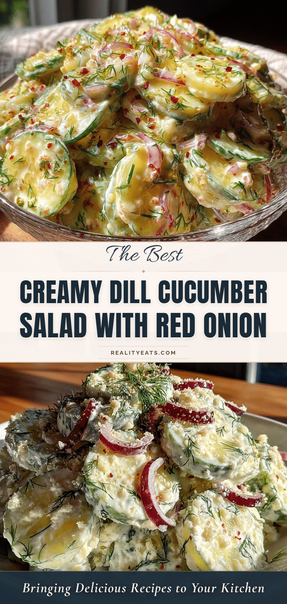 creamy cucumber salad recipe