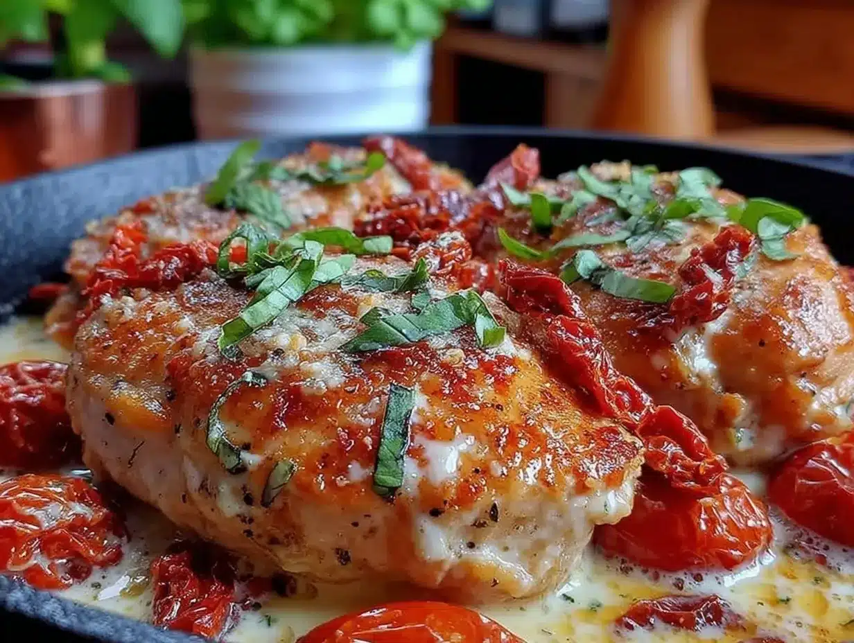 creamy one-pan marry me chicken preparation steps