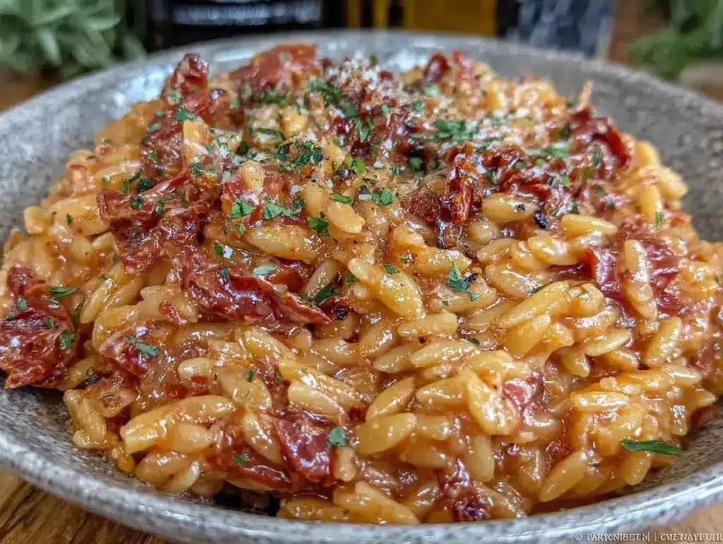 Creamy One-Pot Lazy Marry Me Orzo - featured image