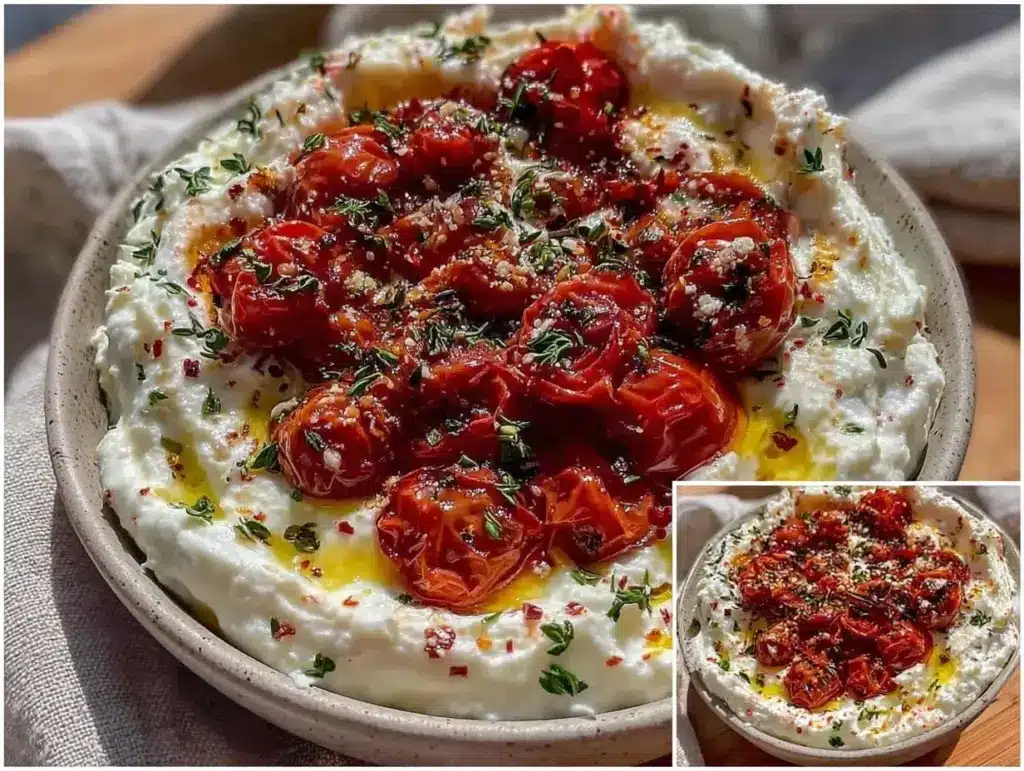 creamy whipped feta dip - featured image
