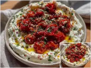 creamy whipped feta dip - featured image