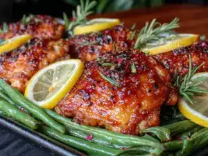 crispy lemon chicken thighs - featured image