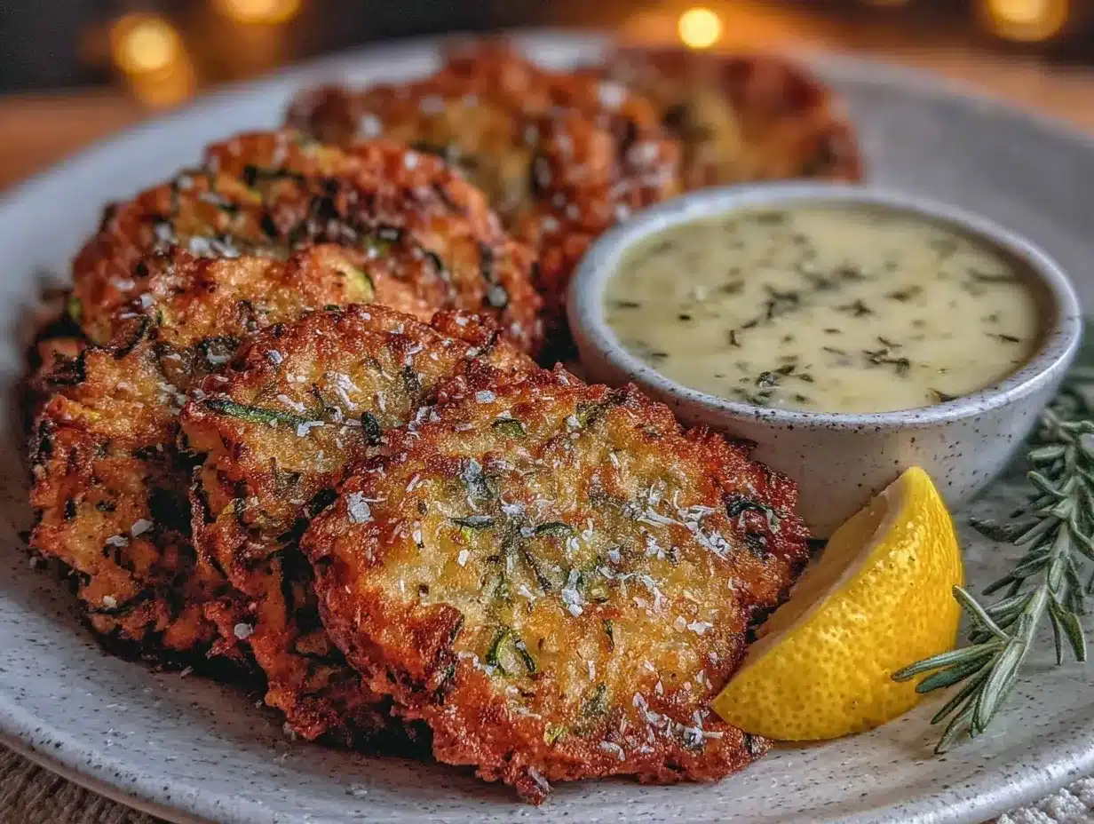 crispy parmesan zucchini fritters preparation steps