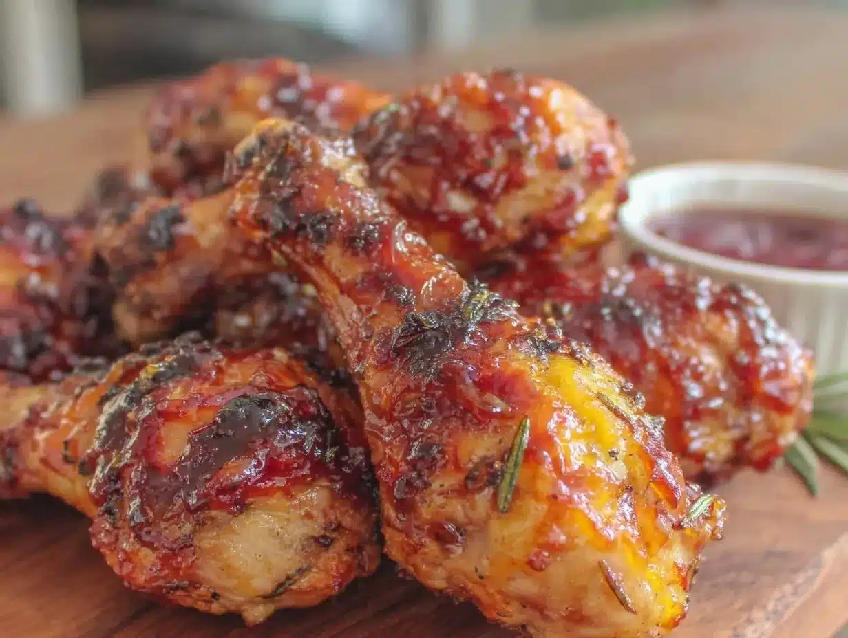crispy smoky bbq air fryer chicken drumsticks preparation steps