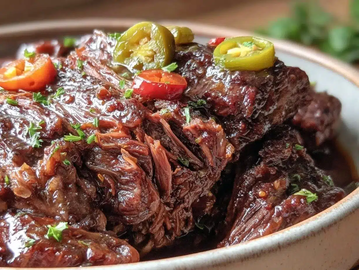 Crockpot Mississippi Pot Roast preparation steps