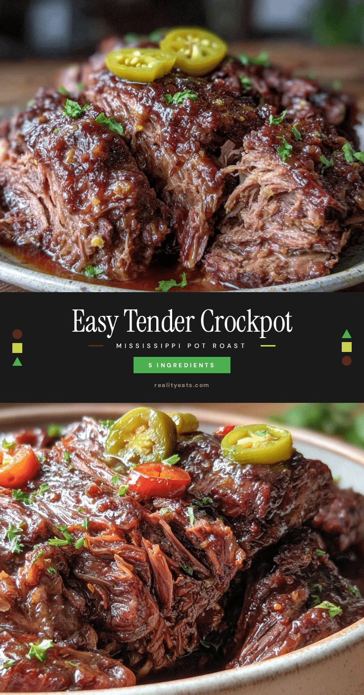 Crockpot Mississippi Pot Roast recipe