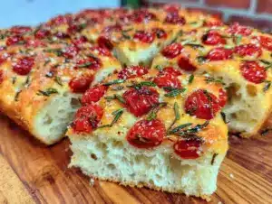 easy crispy sourdough focaccia - featured image