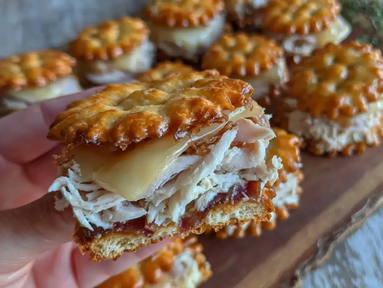 Easy DIY Lunchables with Turkey Cheese Crackers preparation steps