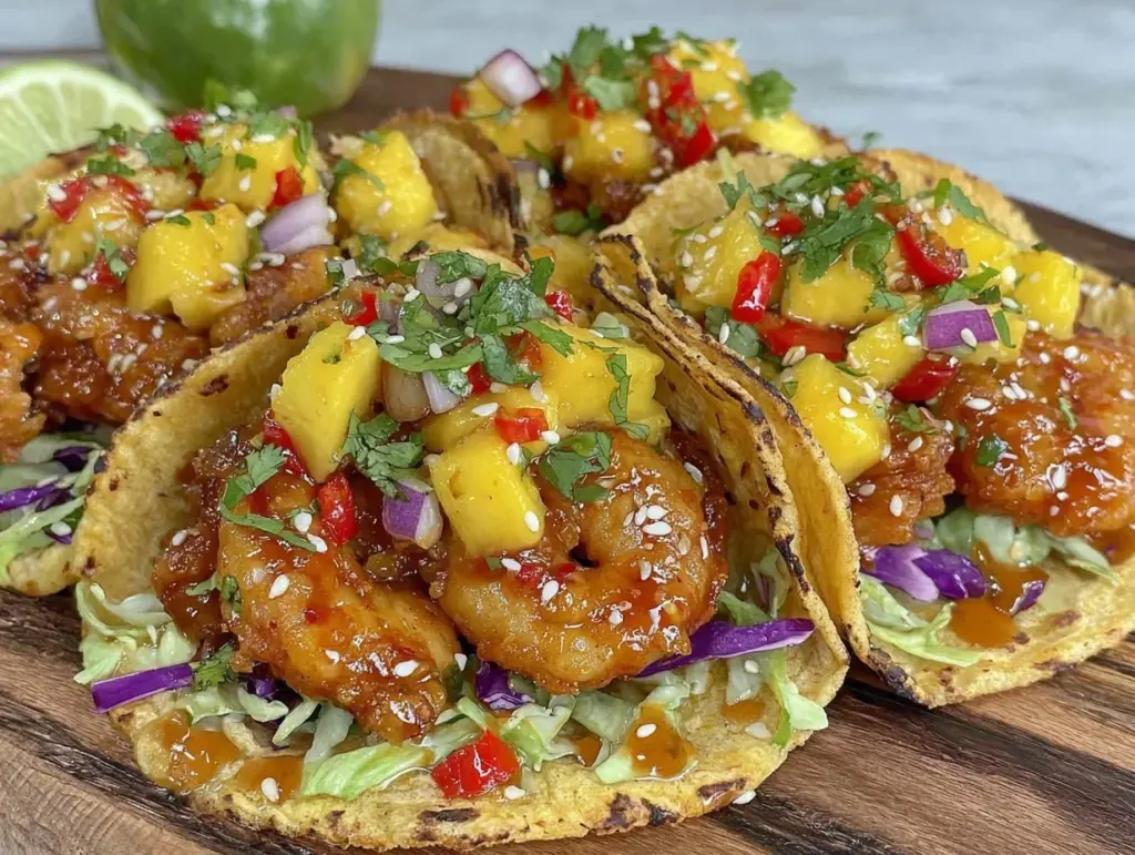 firecracker shrimp tacos - featured image