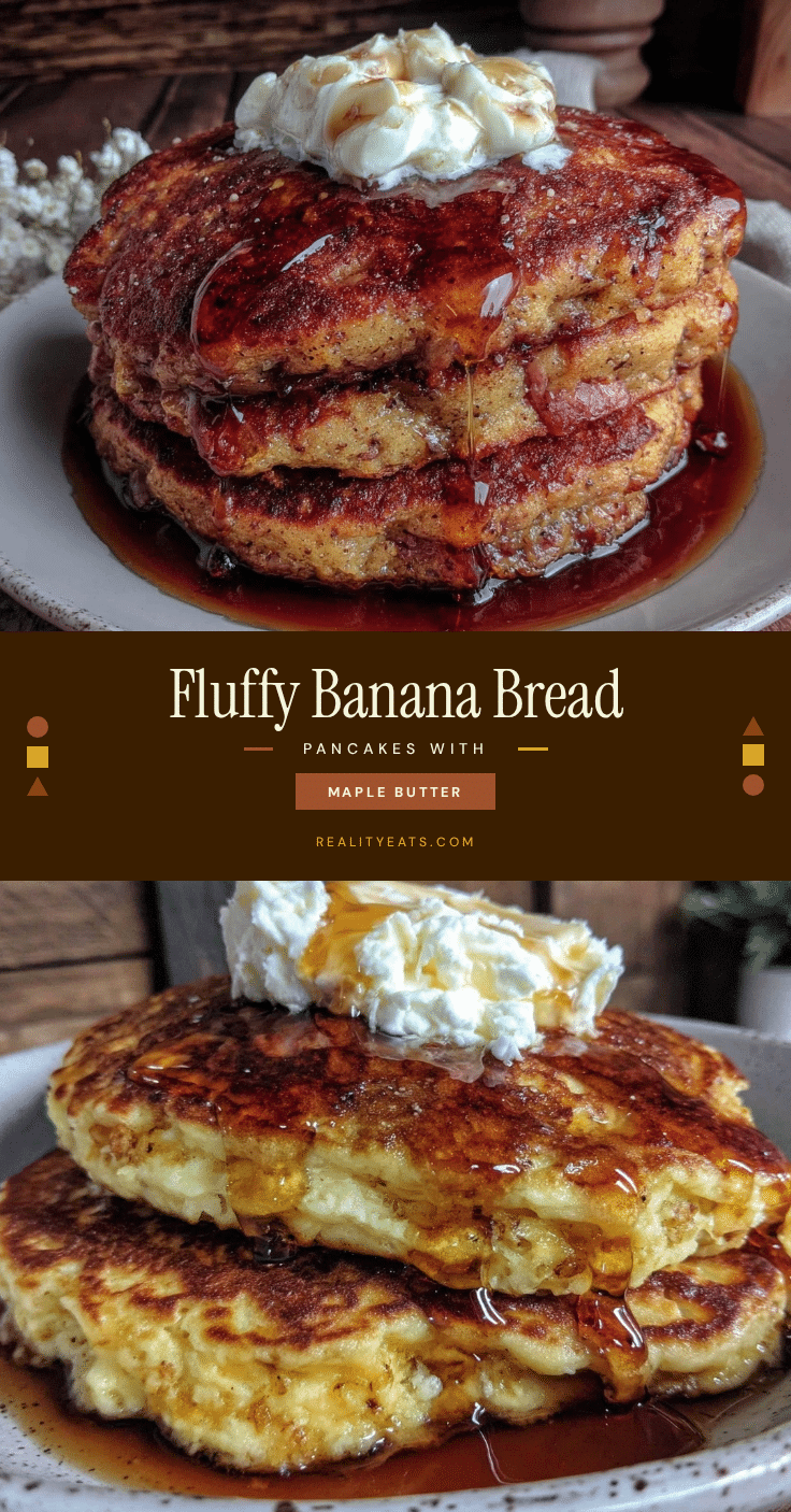fluffy banana bread pancakes recipe