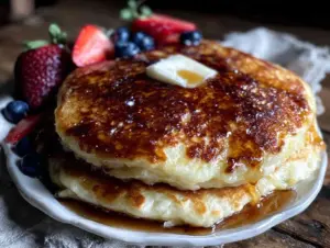 fluffy perfect buttermilk pancakes - featured image