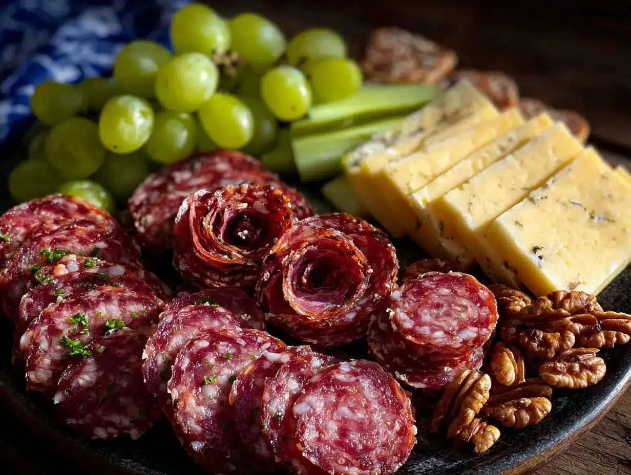 football charcuterie board preparation steps