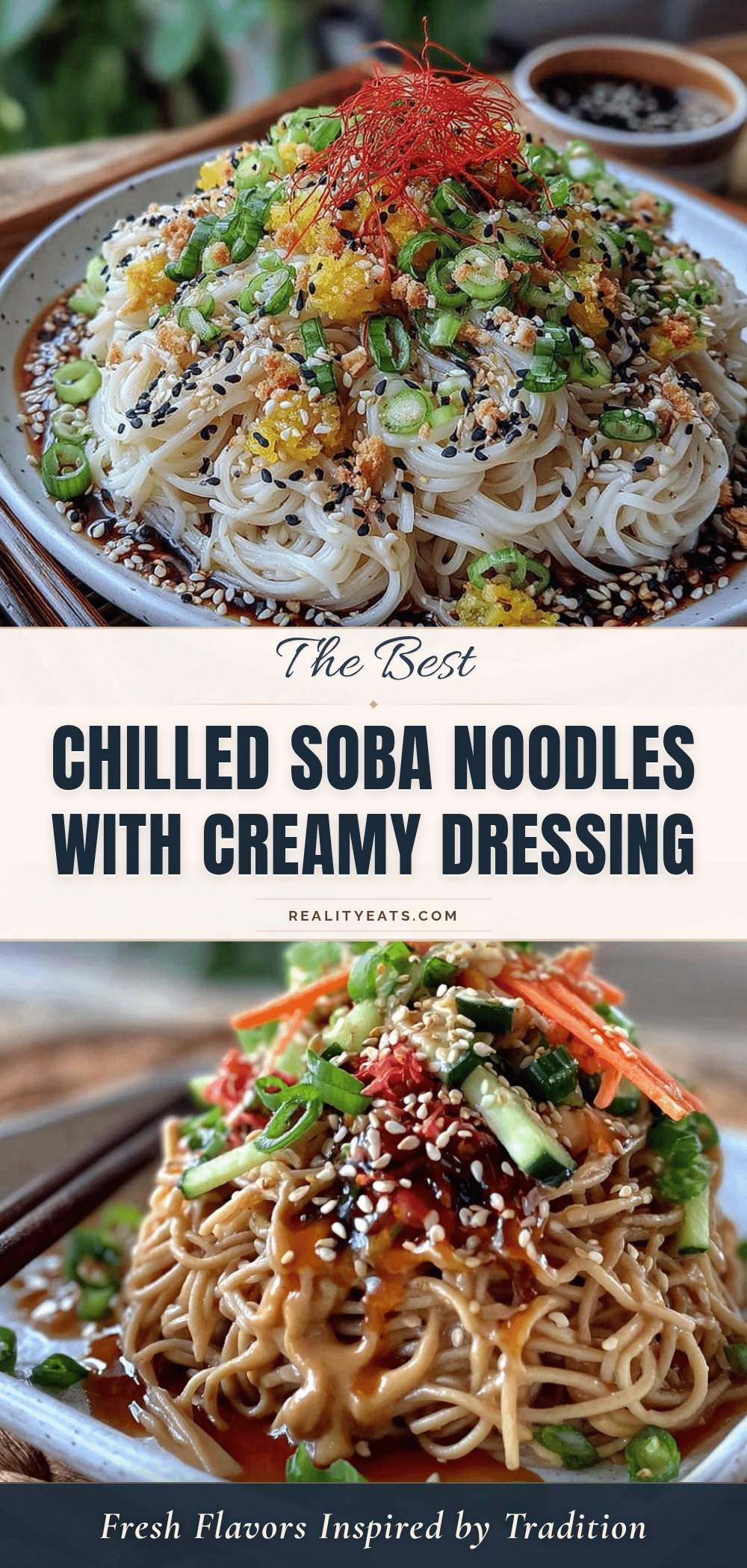 fresh cold soba noodle lunchbox recipe