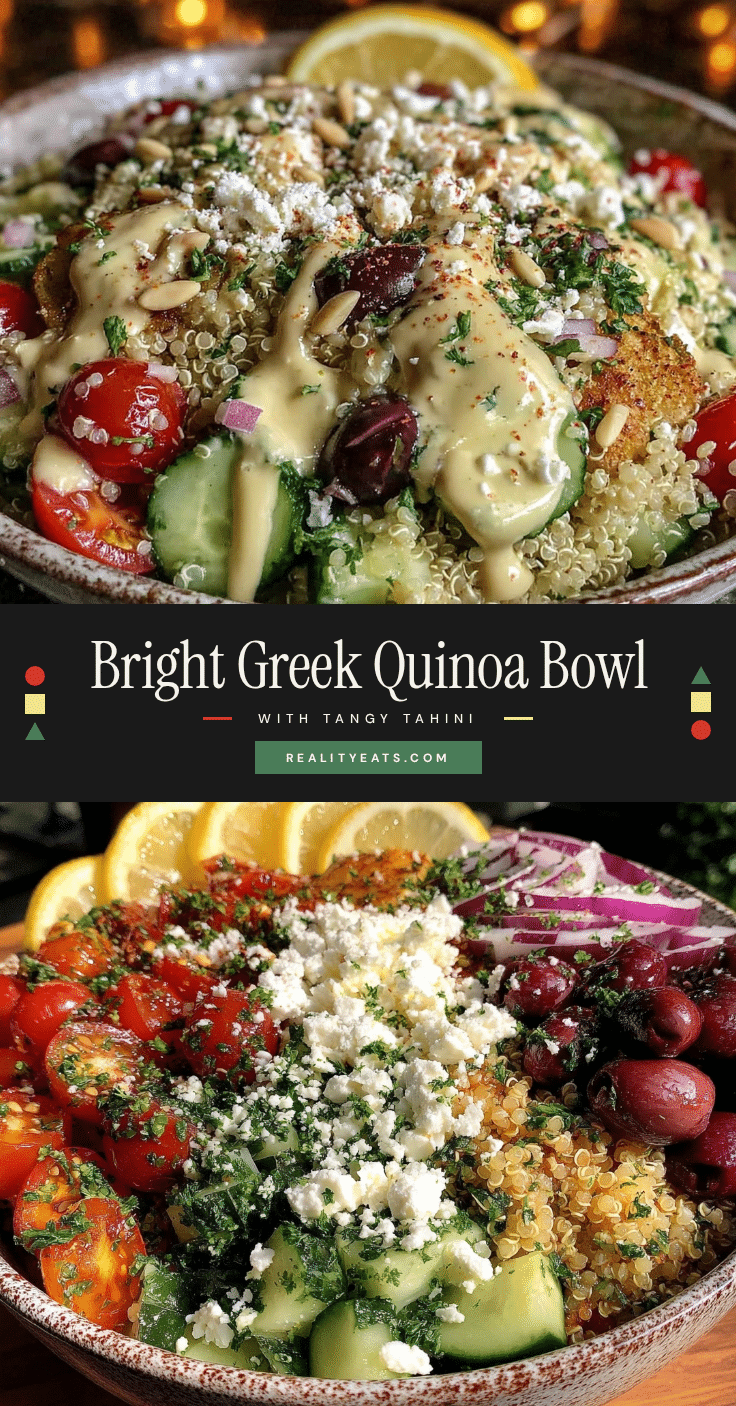 fresh greek quinoa bowl recipe