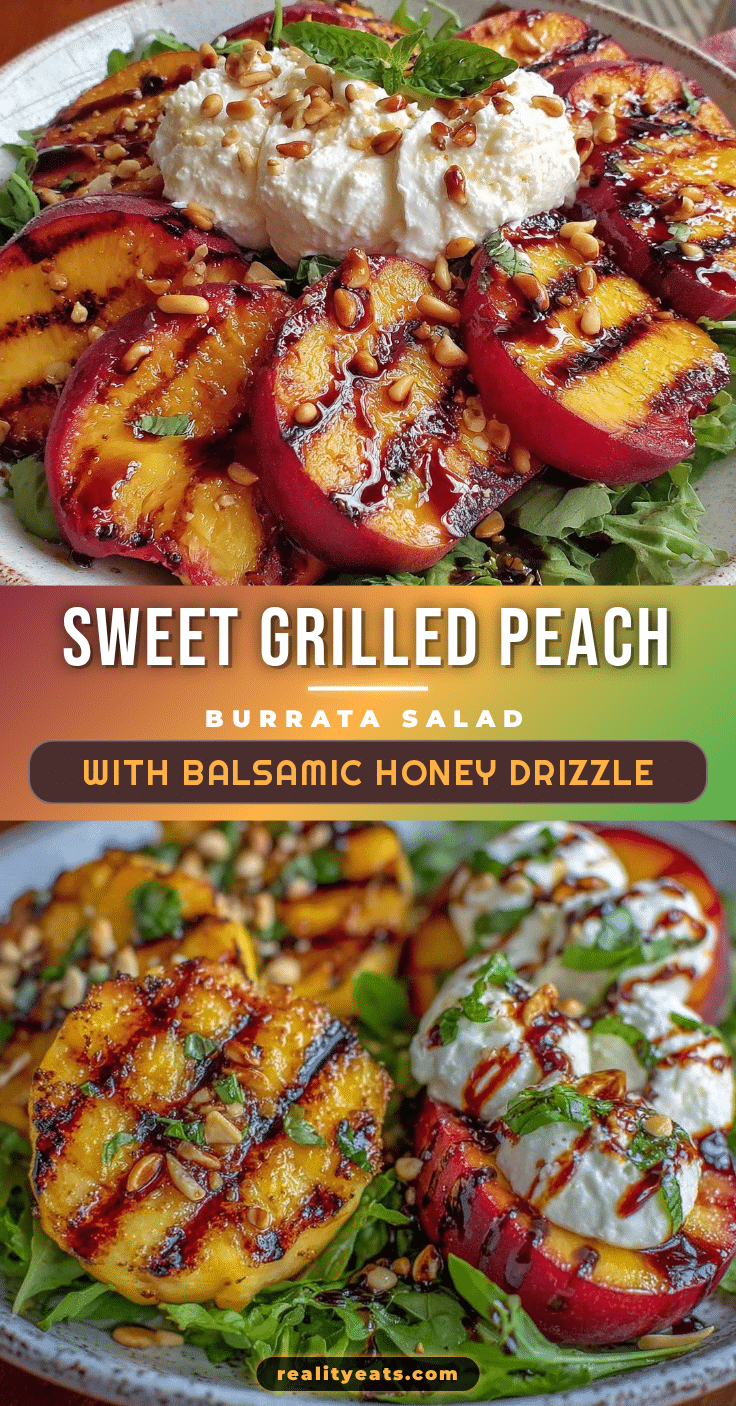 fresh grilled peach and burrata salad recipe