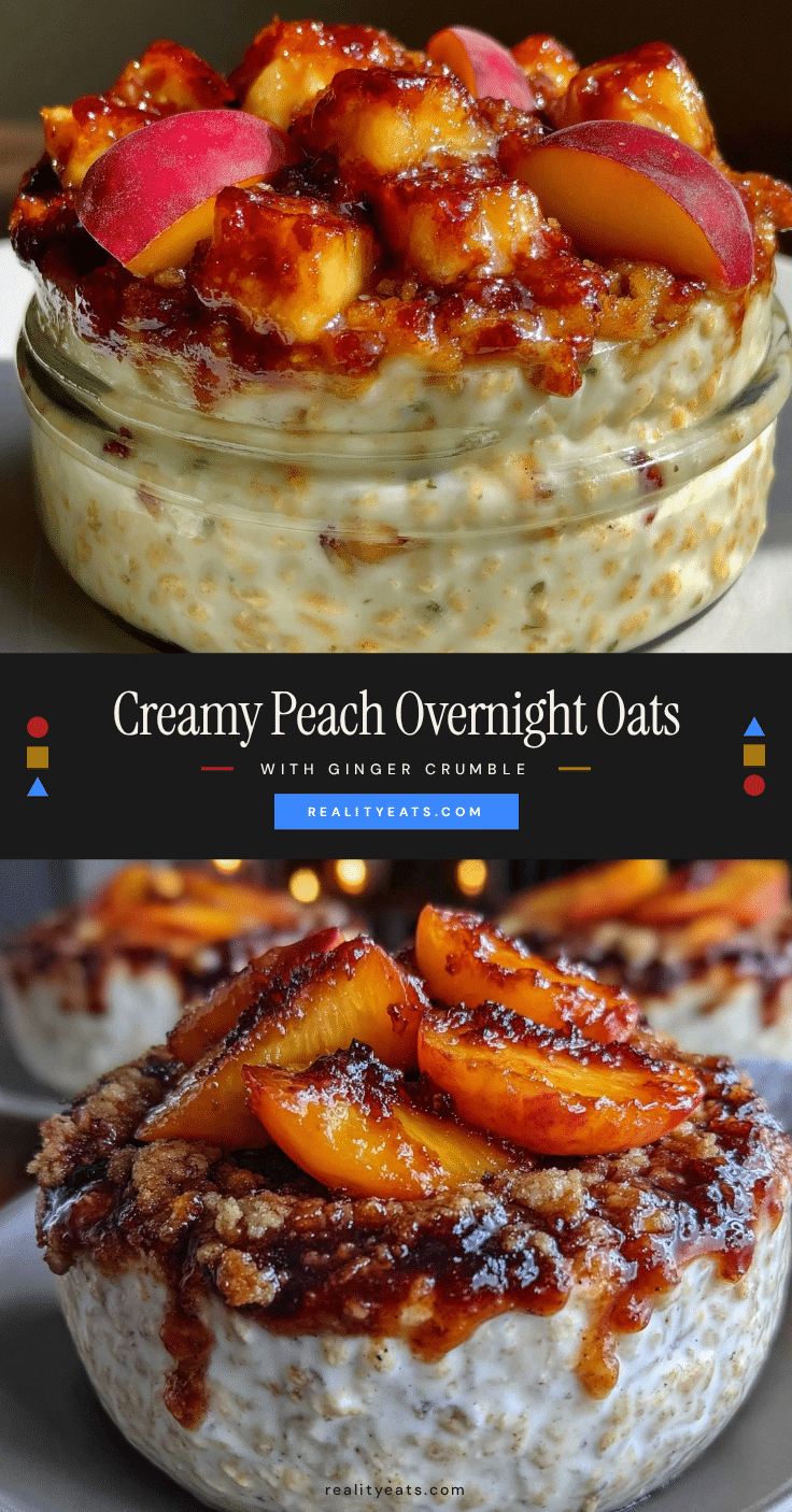 fresh peach overnight oats recipe