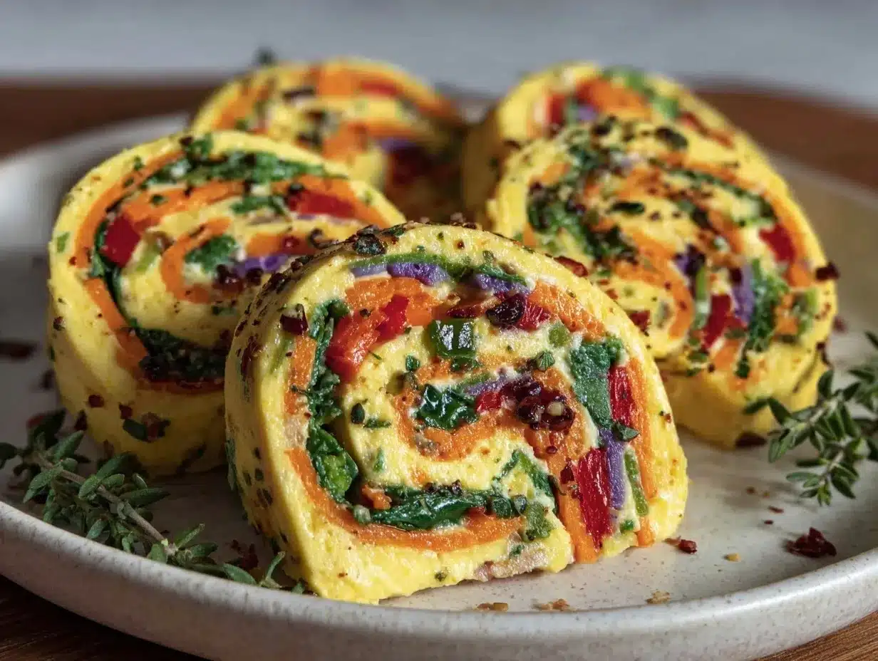 Fresh Rainbow Veggie Pinwheel Roll-Ups preparation steps