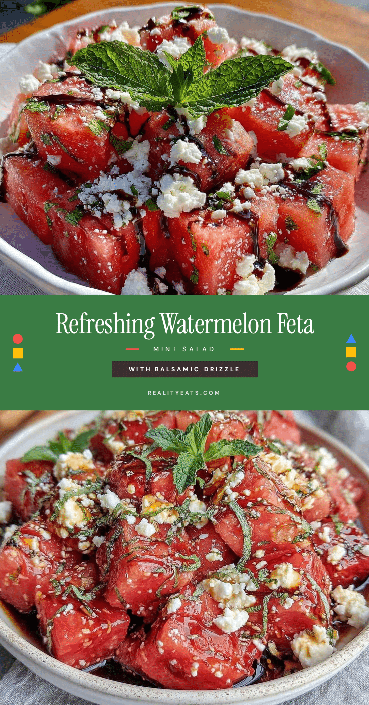 fresh watermelon feta mint salad recipe