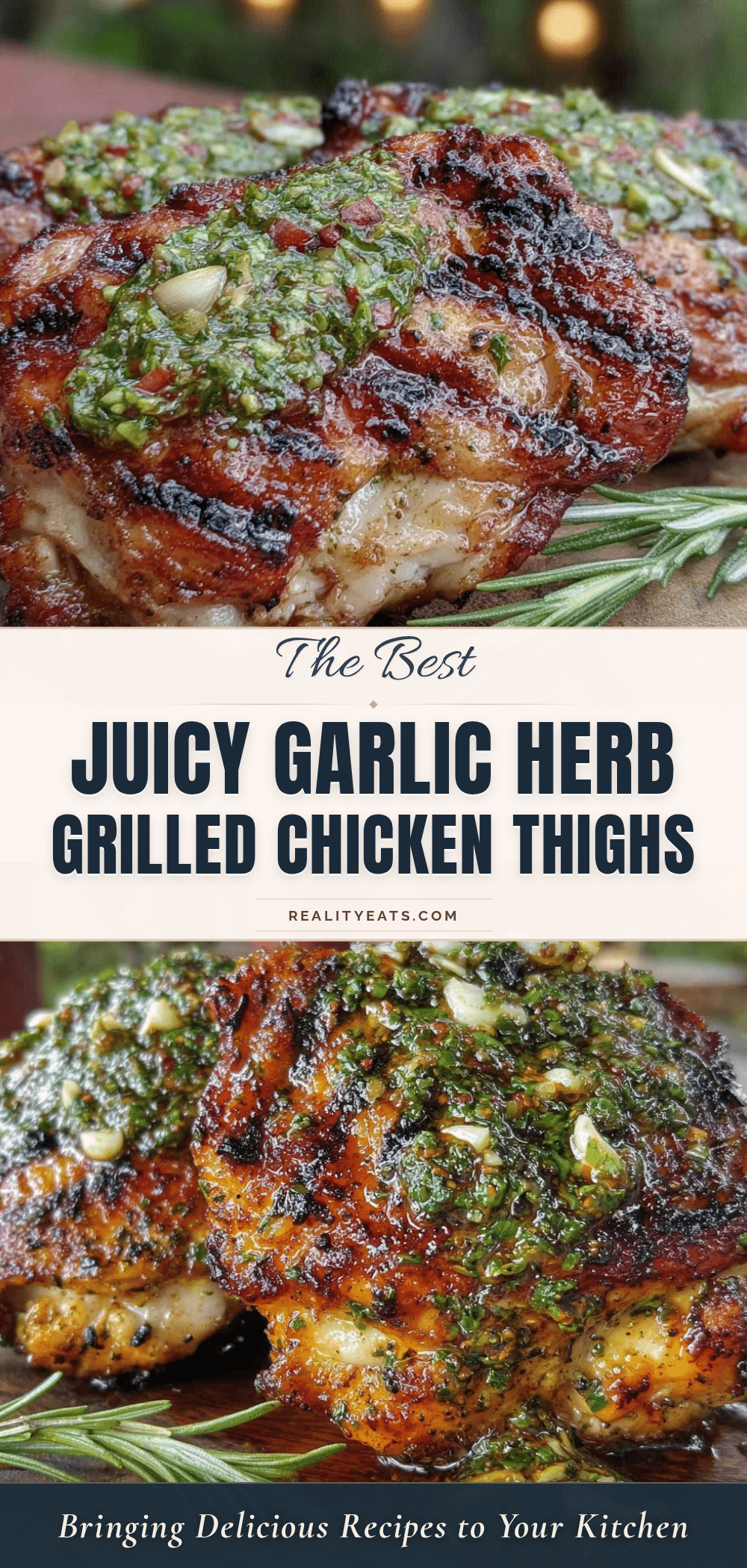 garlic herb grilled chicken thighs recipe