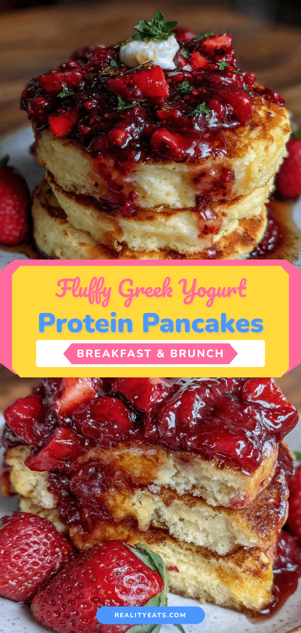 Greek yogurt protein pancakes recipe