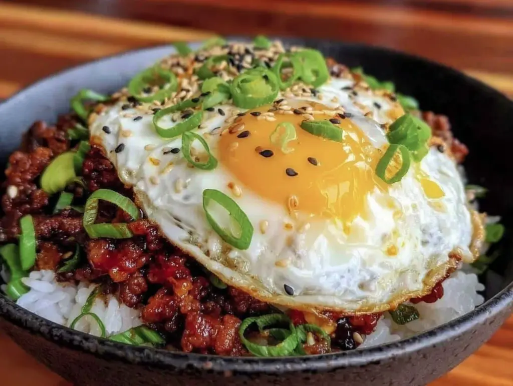 ground beef bulgogi rice bowl - featured image
