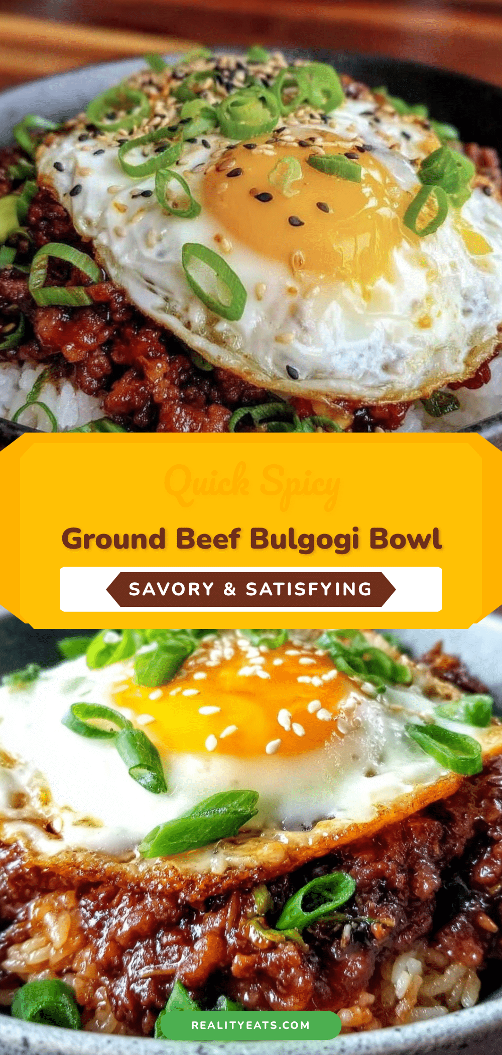 ground beef bulgogi rice bowl recipe
