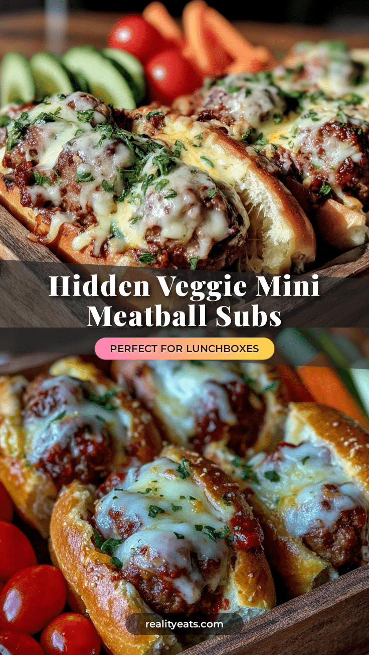 hidden veggie mini meatball subs recipe