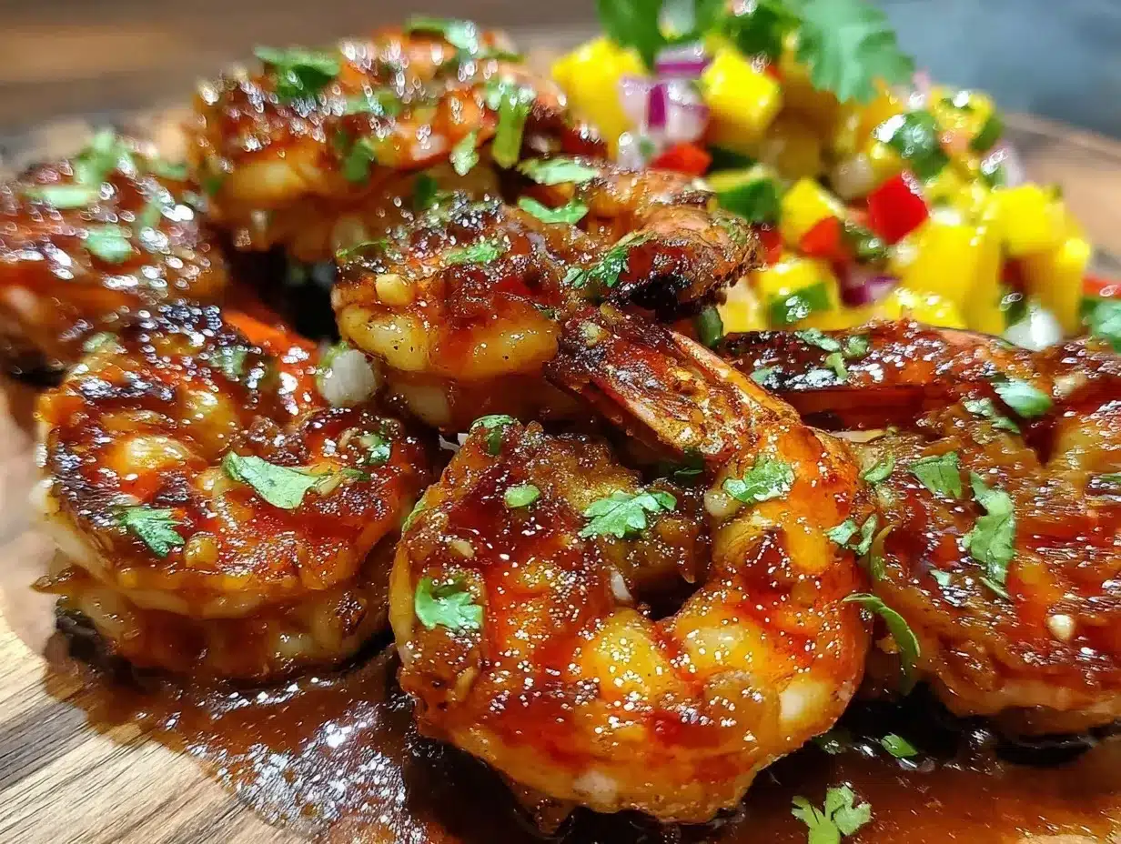 honey sriracha grilled shrimp skewers preparation steps