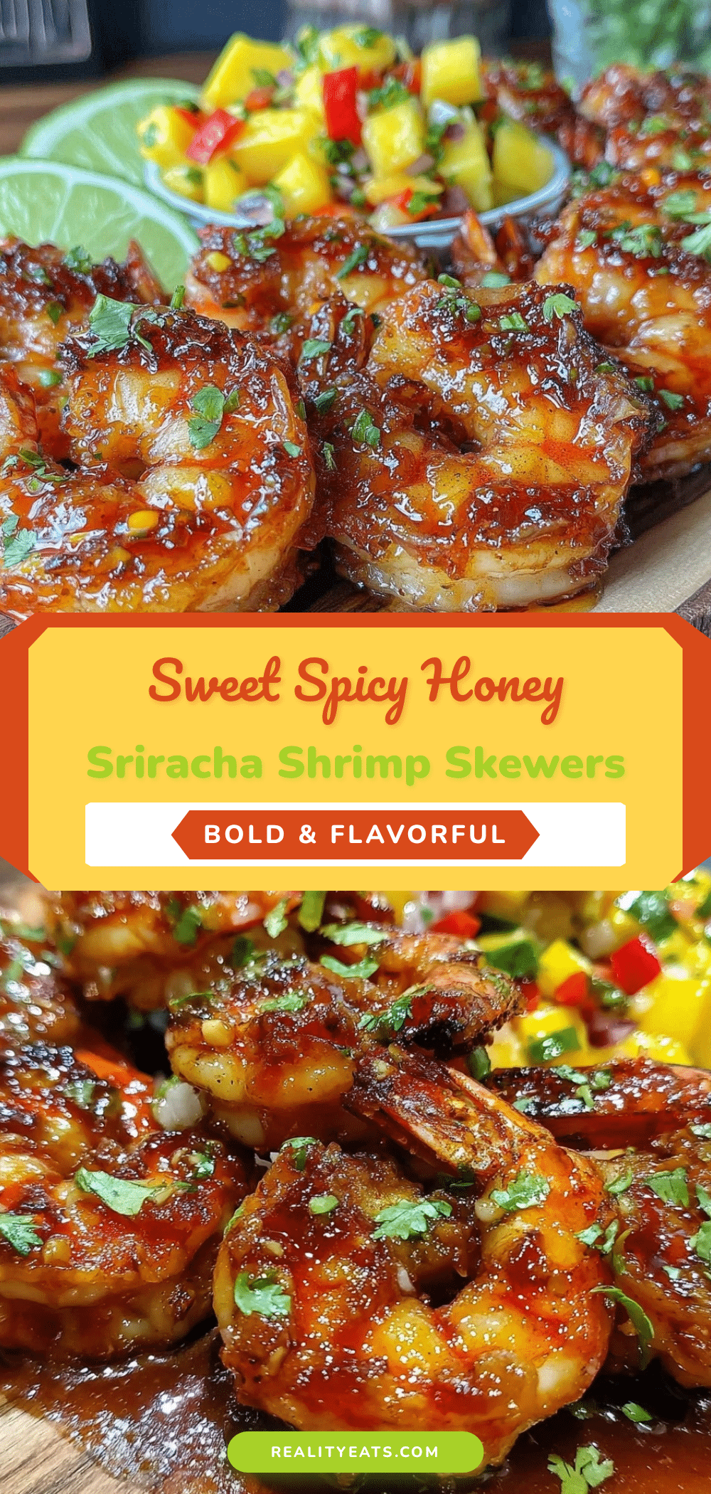 honey sriracha grilled shrimp skewers recipe