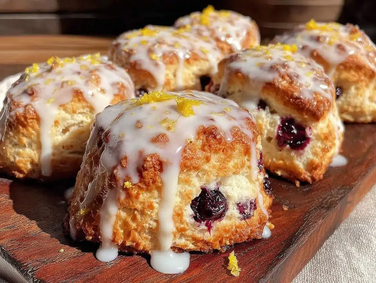huckleberry lemon scones preparation steps
