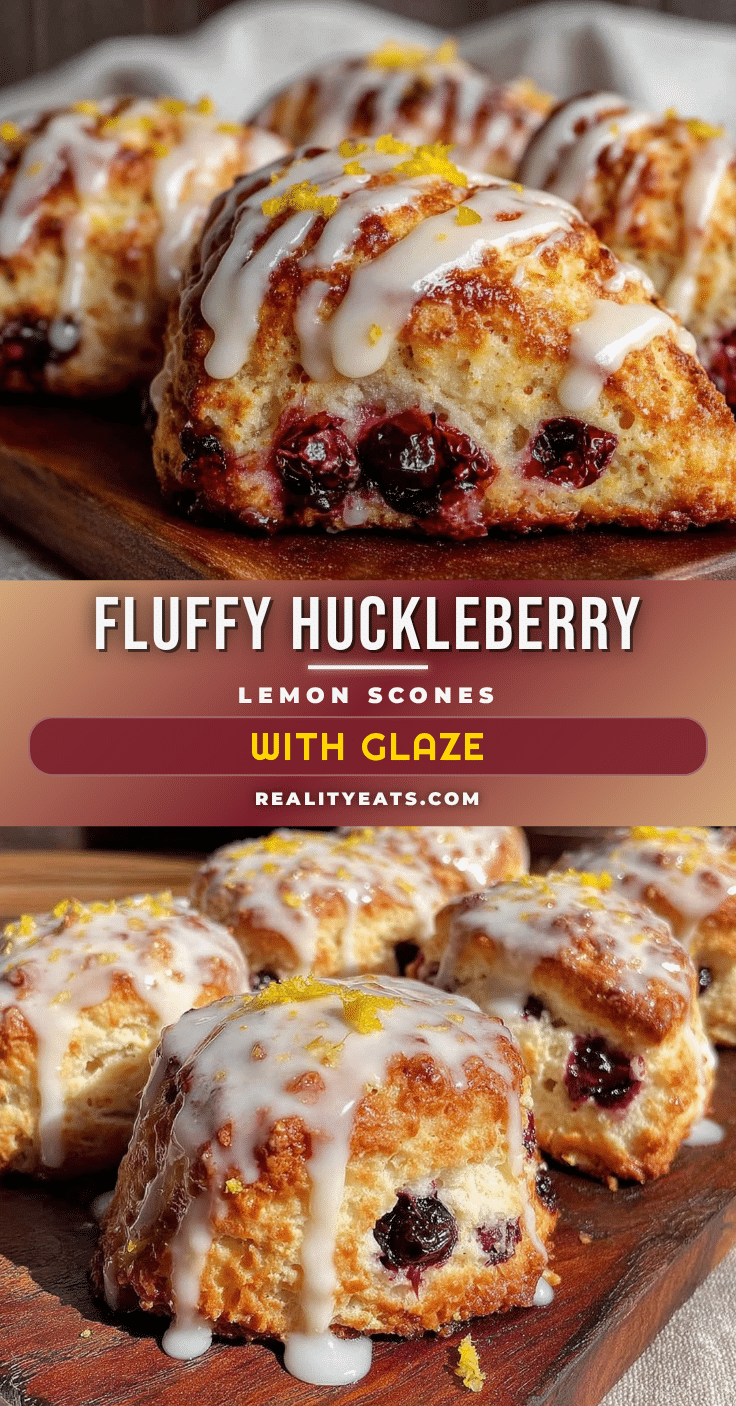 huckleberry lemon scones recipe