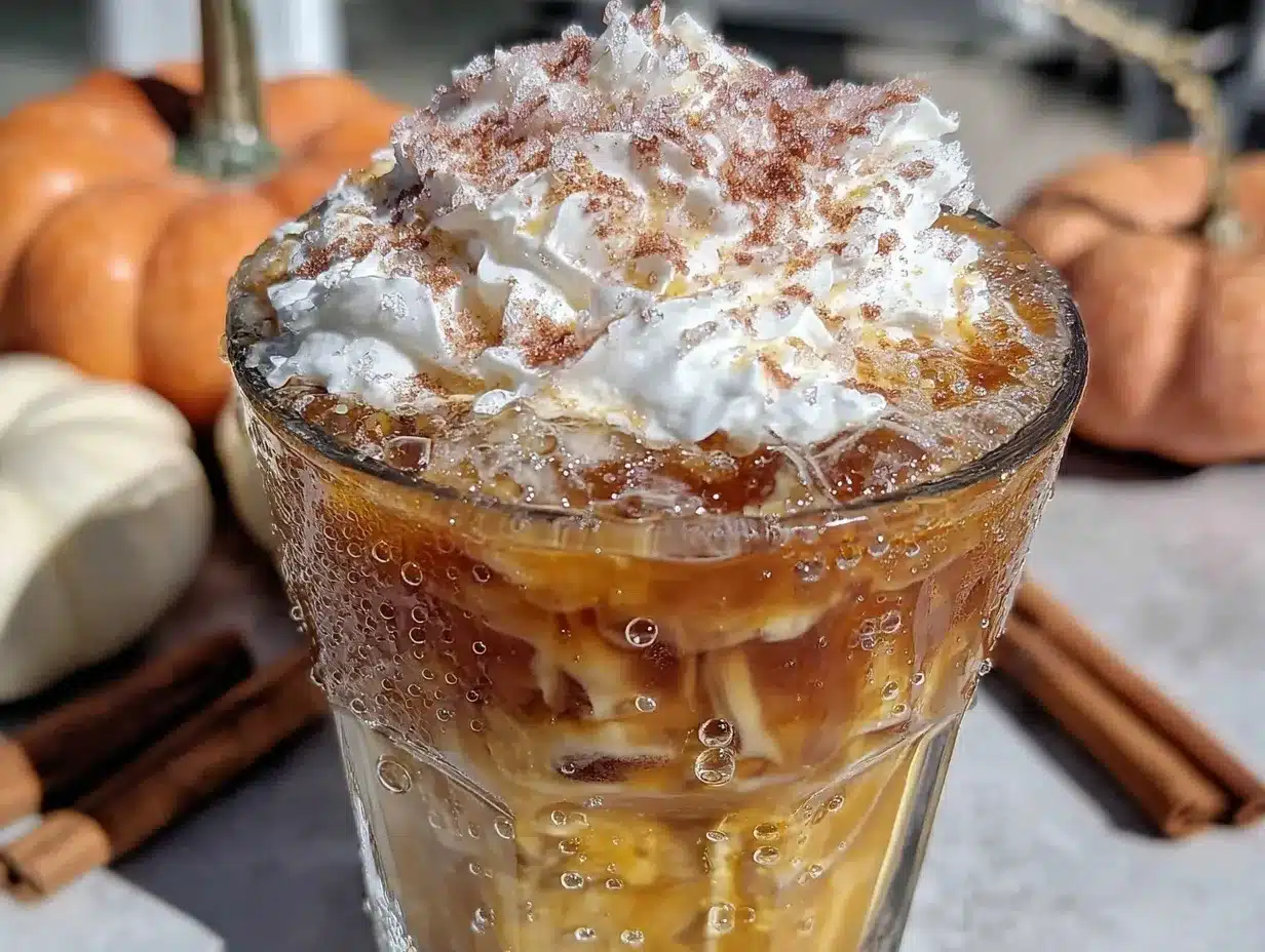 iced pumpkin brown sugar oat milk shaken espresso preparation steps