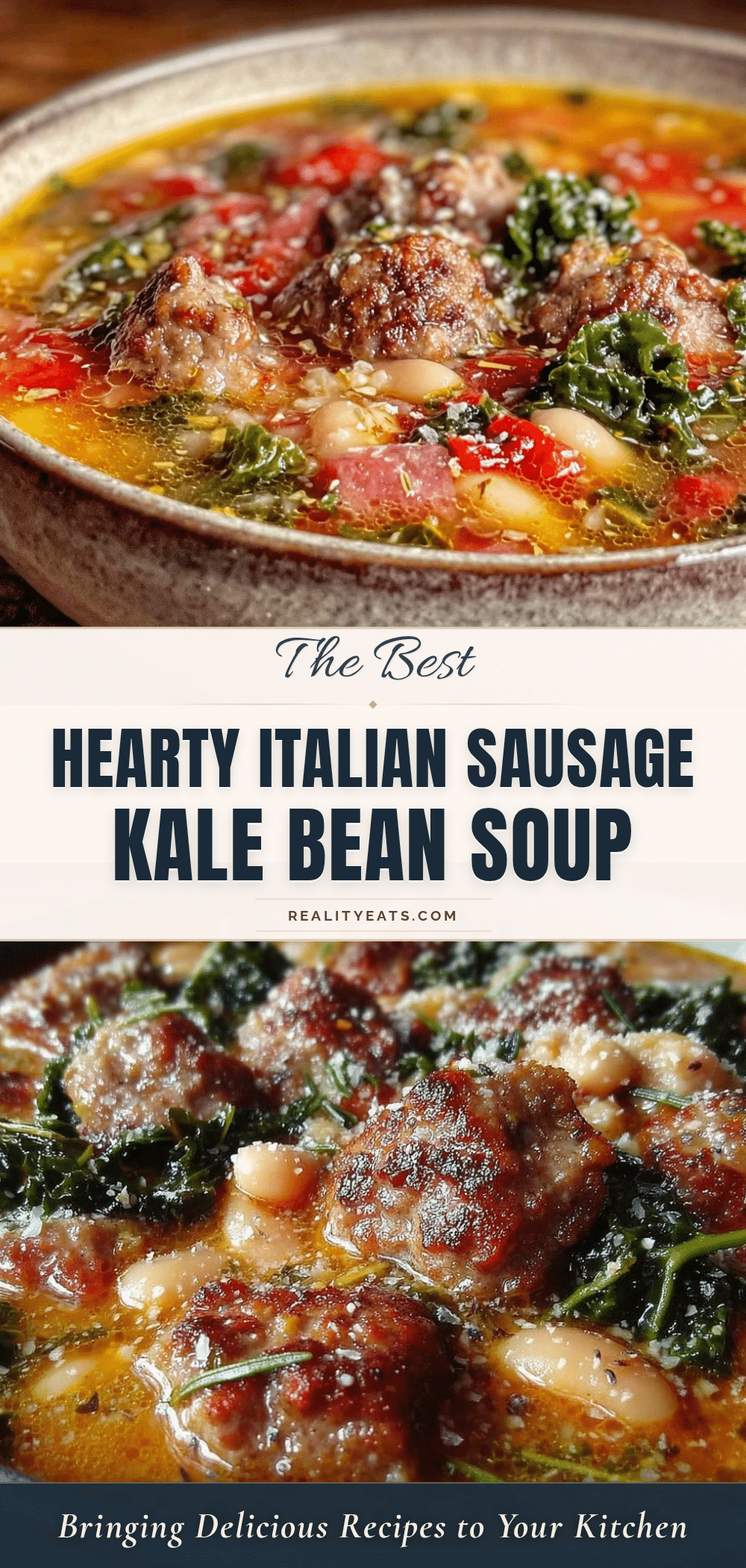 Italian sausage and kale white bean soup recipe
