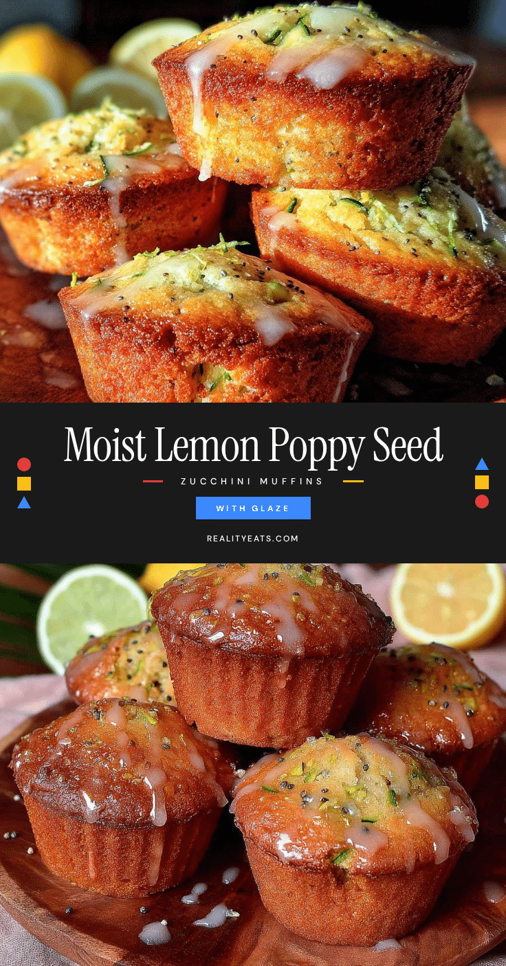 lemon poppy seed zucchini muffins recipe