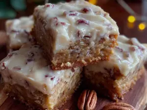 maple pecan blondies - featured image