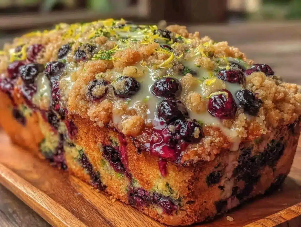 moist blueberry lemon zucchini bread preparation steps