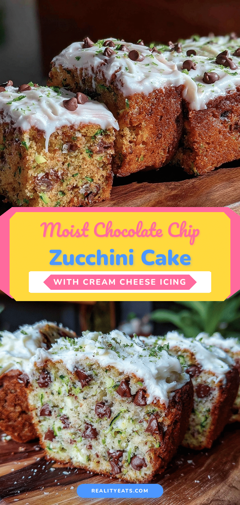 moist chocolate chip zucchini snack cake recipe